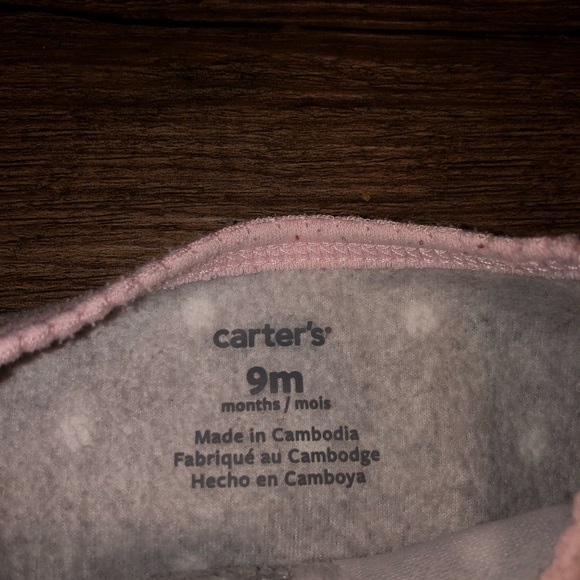 Carter’s Fleece Unicorn Pocket footie Pajamas - Picture 4 of 4